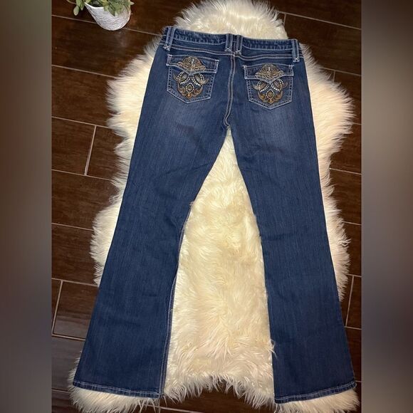 Rock 47 wrangler Ultra low rise  bootcut sz 7X34 - Picture 5 of 8